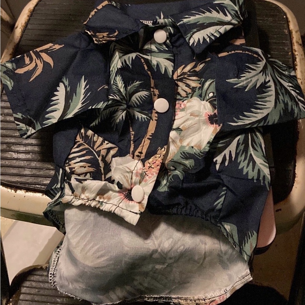 Tropical Summer Hawaiian Floral T-shirt for Dog